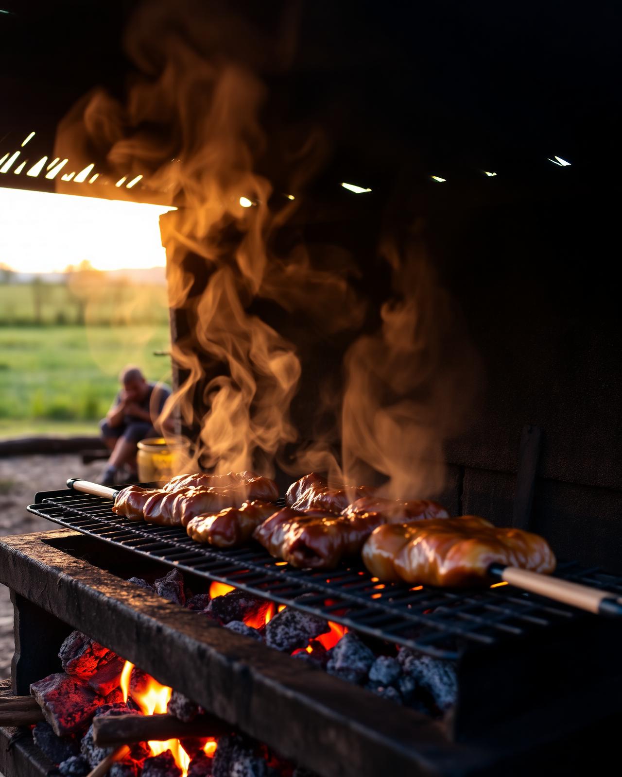 Asado a las brasas